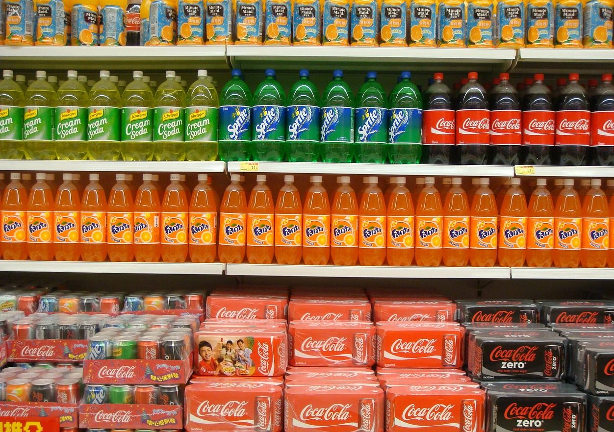 sugary drinks at a supermarkent Source: Unsplash