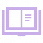 Purple book icon