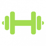 Dumbbell icon.